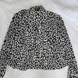 Express Leopard Print Blouse